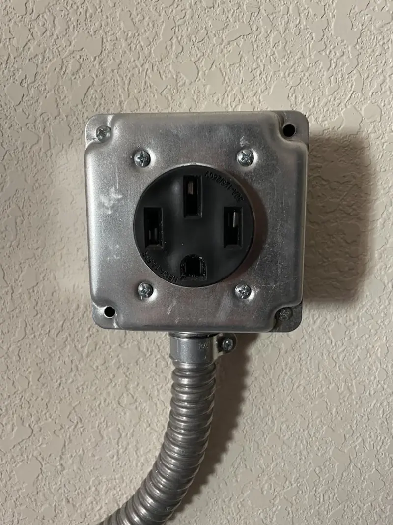 NEMA 14-50 outlet installed for Smart Home Electrical in Sunnyslope